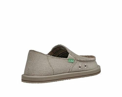 Beige casual slip-on shoe with textured fabric