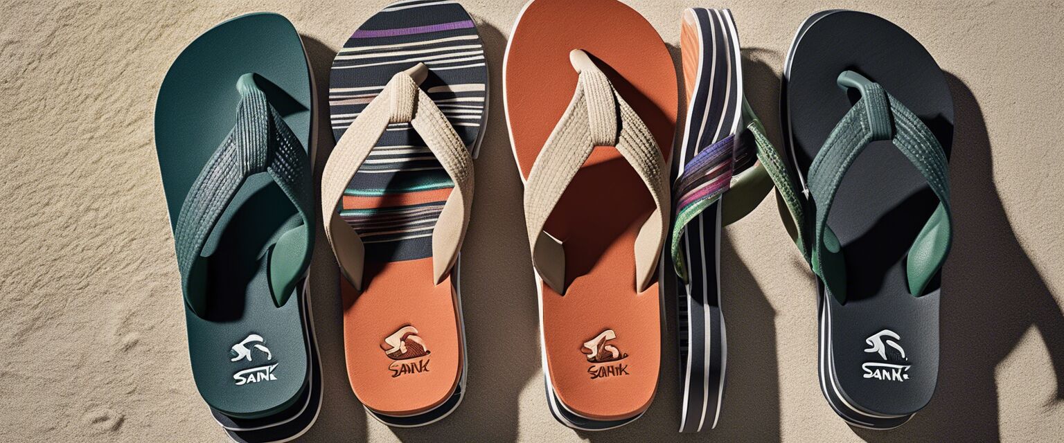 Collection of Sanuk flip flops