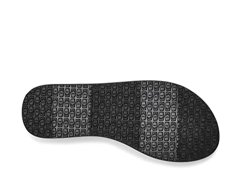 Black shoe sole with textured pattern