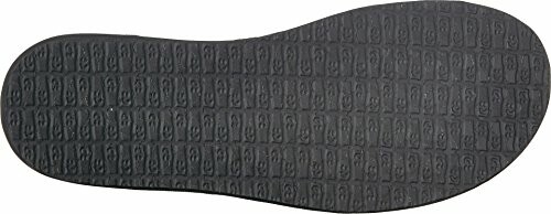 Black shoe sole with textured pattern